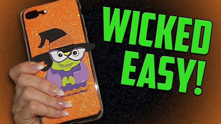 EASY DIY PHONE CASE FEATURING MY DAUGHTER! - CUTE HALLOWEEN WITCH DIY PHONE CASE