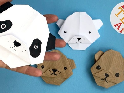 Easy Origami Bear   Panda Bear DIY    Paper Polar Bear DIY