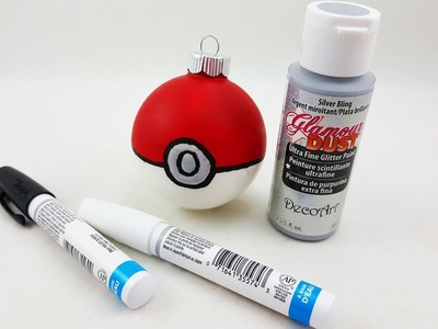 Easy Pokeball Ornament DIY - DIY Christmas Ornaments for Pokemon DIY lovers - by Ornament Shop
