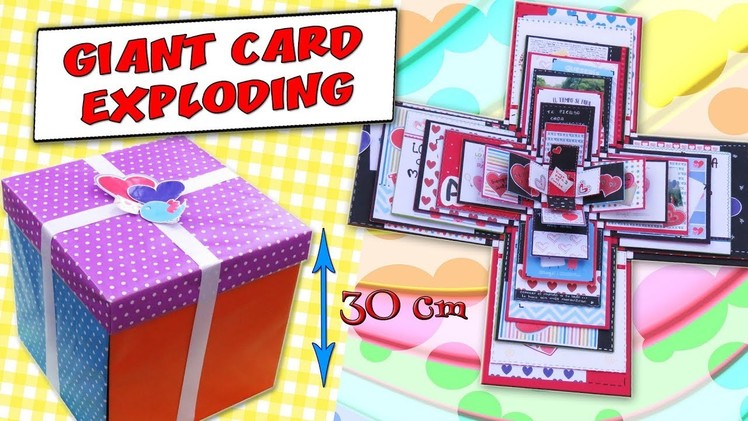 GIANT EXPLODING BOXES CARD -  GIFT IDEA - LOVE CARD | aPasos Crafts DIY
