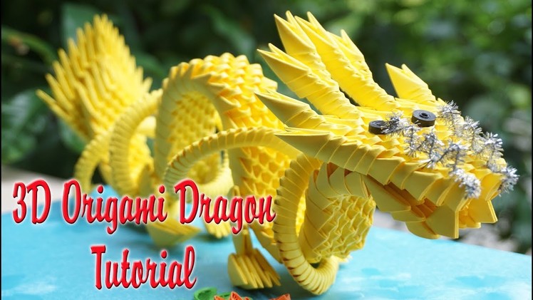 HOW TO MAKE 3D ORIGAMI CHINESE DRAGON | DIY PAPER DRAGON TUTORIAL