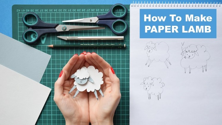 How To Make a Paper Lamb | DIY