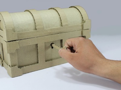 How to Make a Treasure Chest From Cardboard ! DIY Treasure Chest
