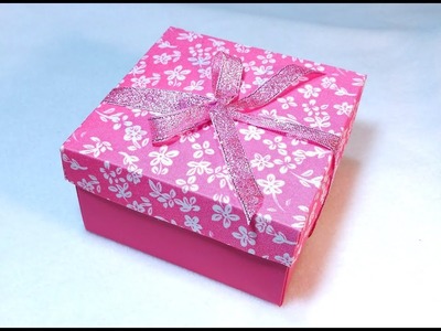How to make an easy Gift box. Make your own decorative paper