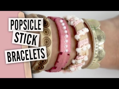 How to Make Popsicle Stick Bracelets - Easy DIY