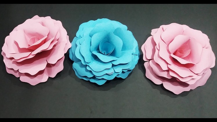 How to make realistic paper rose without any measurements| (complete tutorial) ????????????????