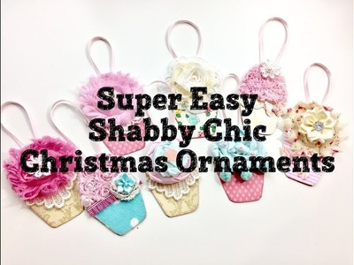 Live, DIY Christmas Ornaments & Decor.Shabby Chic Cupcake Ornaments
