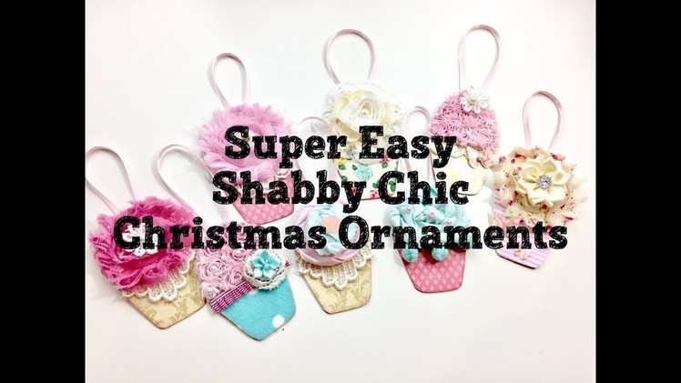 Live, DIY Christmas Ornaments & Decor.Shabby Chic Cupcake Ornaments
