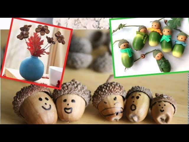 Make DIY acorn crafts for decorating to Make and Sell.