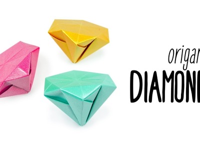 Origami Diamond Tutorial ♥︎ No Glue ♥︎ Paper Kawaii