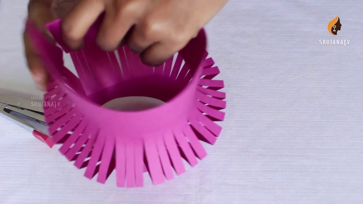 Paper  Flower Vase | Flower Vase Making | DIY Paper Crafts