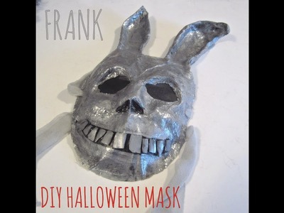 Paper mache Mask - DIY Halloween costume (CREEPY BUNNY MASK)