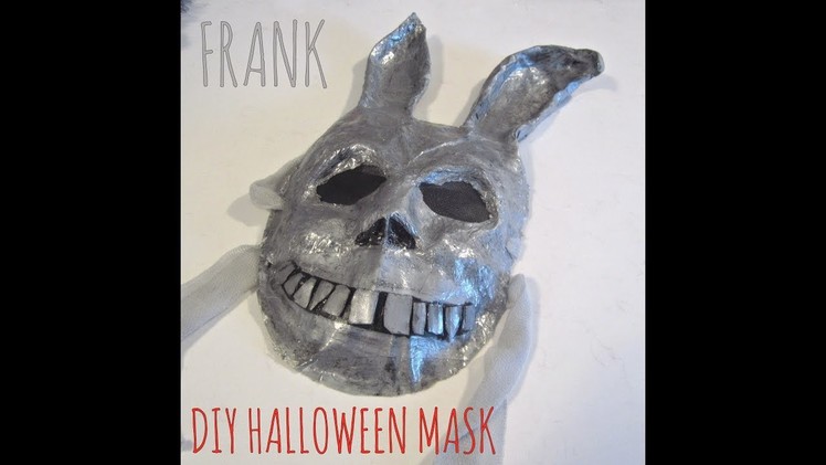 Paper mache Mask - DIY Halloween costume (CREEPY BUNNY MASK)