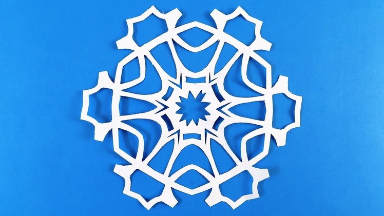 Paper snowflake challenge. Detailed tutorial  Advanced level. Can YOU do it