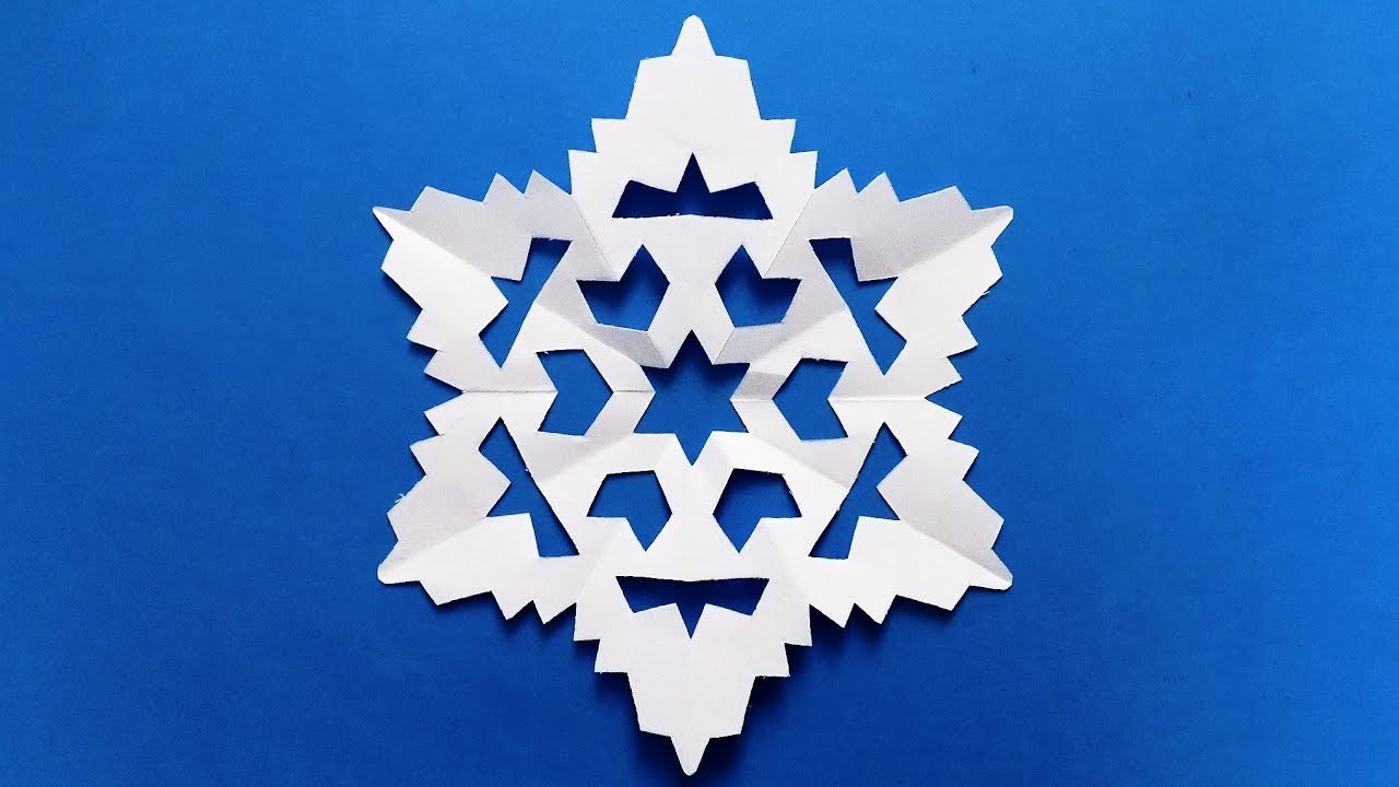 How to make snowflakes easy out of paper