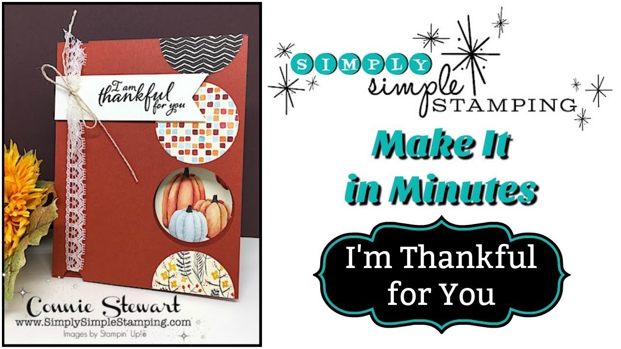 Simply Simple MAKE IT IN MINUTES Designer Series Paper Window Card by Connie Stewart