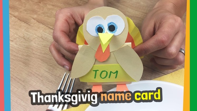 Thanksgiving paper name cards | Nice decoration for festive table