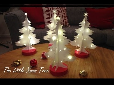 The Little Xmas Tree - 3D Christmas Decorations with Lights DIY - How to Make