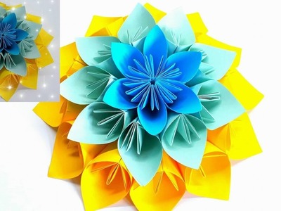 Tutorial Paper Flower Kusudama Style Creativity - Decoration Noel