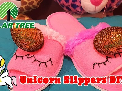 Unicorn Slippers Dollar Tree DIY | Easy Crafts for Kids