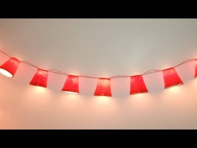 Unique Best Cup Lights Diwali Decoration at Home. DIY Diwali Home Decor For Diwali & Christmas