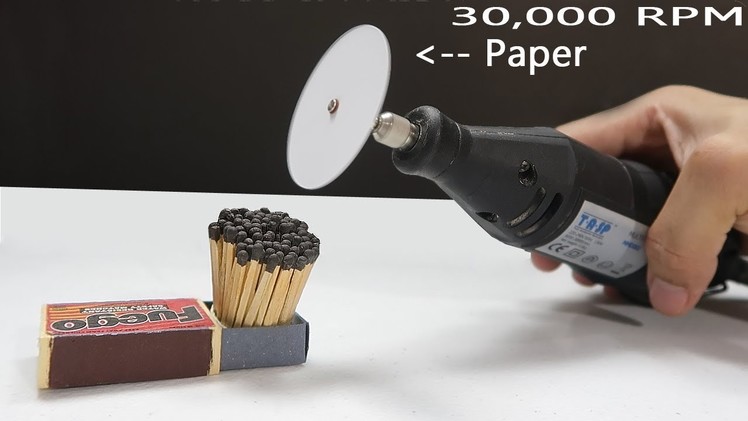 WHAT HAPPENS WHEN YOU CUT 100 MATCHSTICKS WITH PAPER? High SPEED rotation