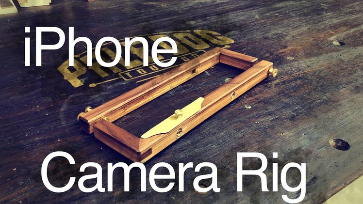 Wood iPhone Camera Rig - Mitered Bridle Joint - DIY