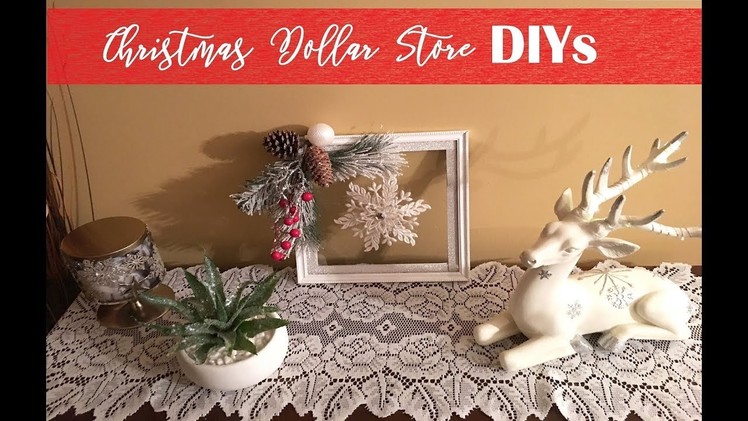 3 Christmas Décor DIY's (Dollar Tree) 2017