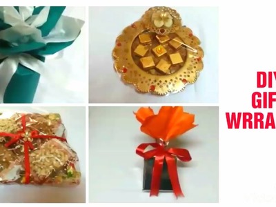 5 ☆ DIY Diwali Gift Wrraping Ideas. Gifts, Dry Fruits,Chocolate. Simple and Easy Gifts Packing Ideas