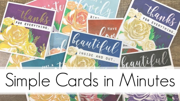 Create Amazing Cards with Simple Stamping