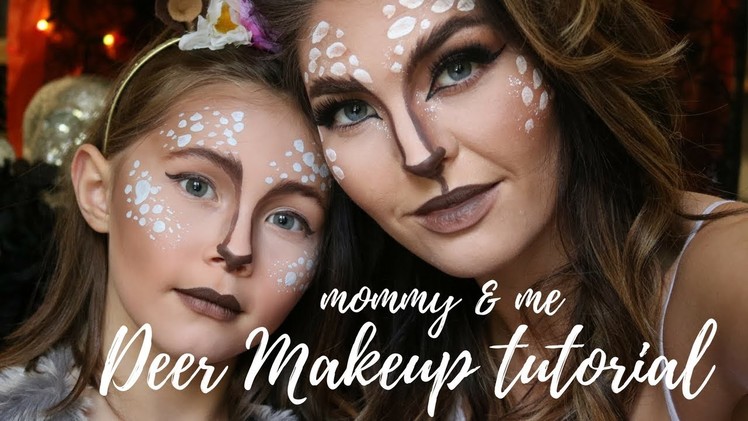 Deer Makeup Mommy & Me using Jaclyn Hill Palette | DIY Deer Ears