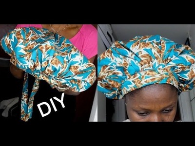 DIY -African Fashion Ankara Bonnet | VLOG