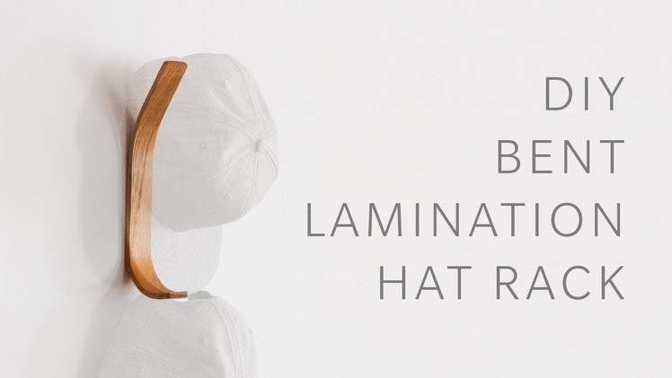 DIY Bent Lamination Hat Rack - Woodworking