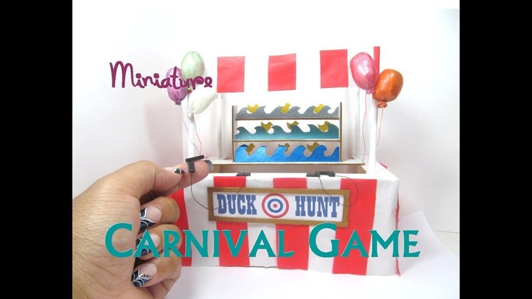DIY Carnival Duck Hunt Game Collab Dollhouse Miniature