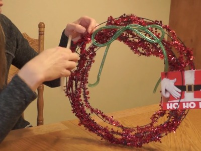 DIY Christmas Card Display Wreath