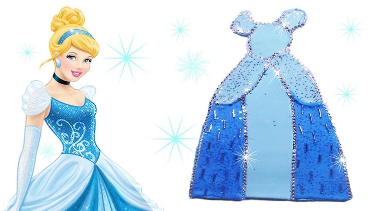 DIY Disney Princess Cinderella Play Doh Dress - How to Make Cinderella Costume with PlayDoh