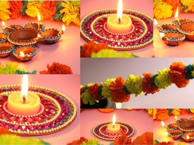 DIY Diwali Decoration Ideas ( Easy and Creative) Best Room Decor Ideas | poojitha reddy