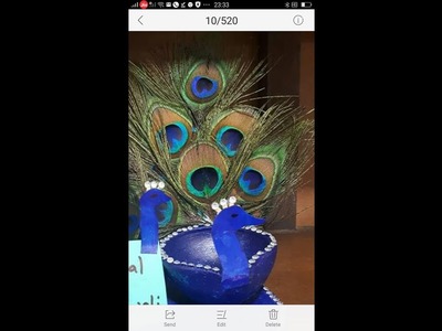 DIY diwali decoration special|peacock diya making|best out of waste diya decoration by p.c