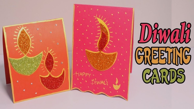 DIY Diwali Handmade Cards | Easy Greeting Card ideas for #diwali 2017 #Happy Diwali all