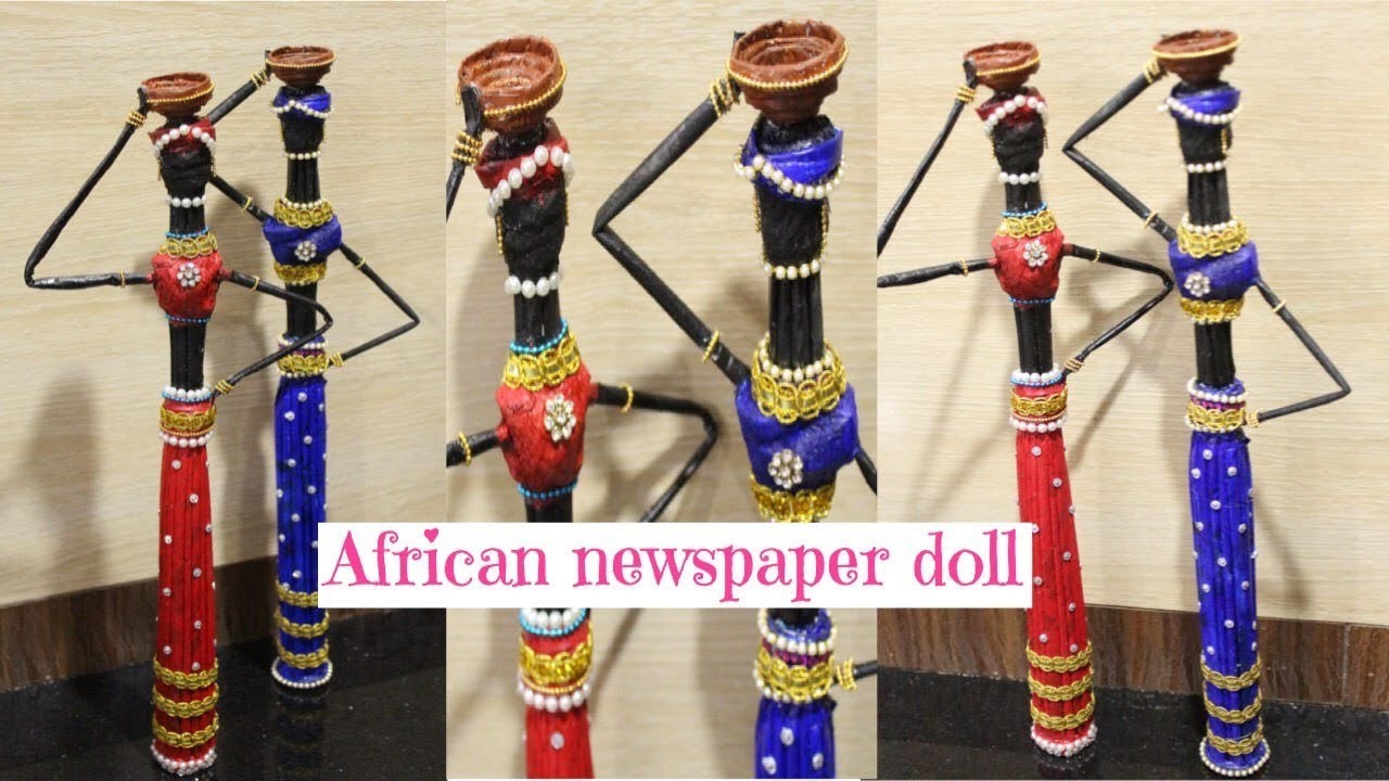 DIY doll from newspaper | poojitha reddy