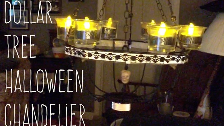 DIY Dollar Tree Halloween Chandelier