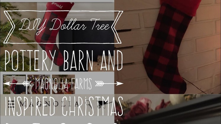 DIY Dollar Tree Pottery Barn And Magnolia Farms Inspired Christmas Decor For Less