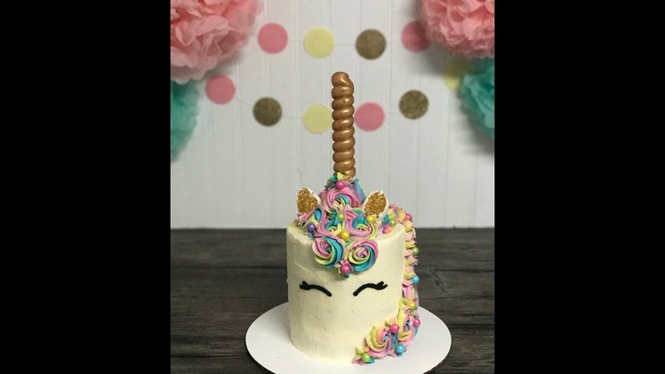 DIY Dollar Tree Unicorn Cake