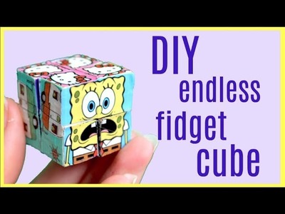 DIY Endless Infinity Fidget Cube! Magic Folding Duct tape Cube