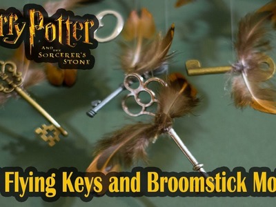 DIY Flying Keys and Broomstick Mobile - Harry Potter and the Sorcerer's Stone
