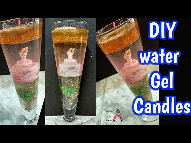 Diy Gel candle for diwali. christmas decoration customized Gel water candles easy simple diya decor