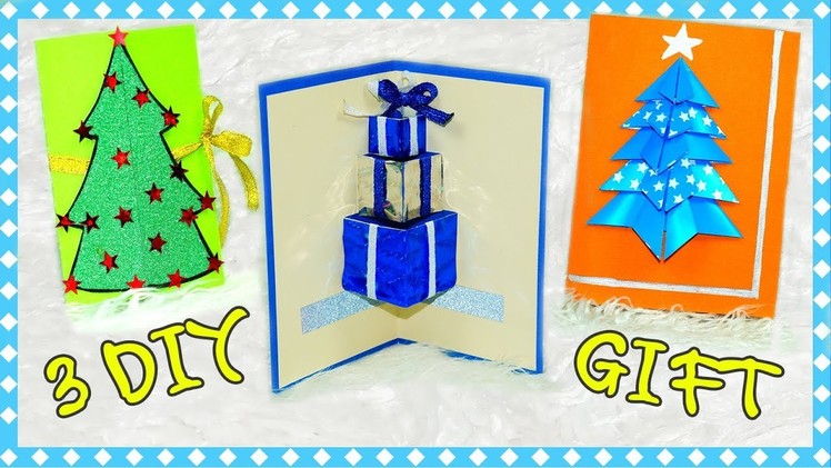 DIY Gift Ideas | 3 Easy DIY Card Ideas | Greeting card New Year and Christmas | Julia DIY