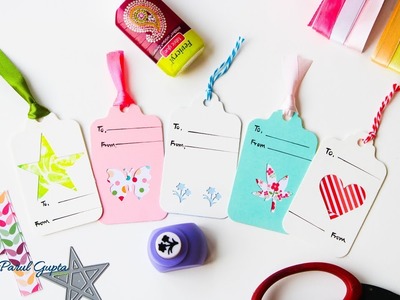 DIY gift tags using scraps