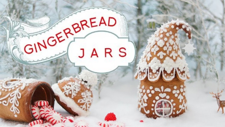DIY Gingerbread House - Using a mason JAR - Christmas Gift IDEA