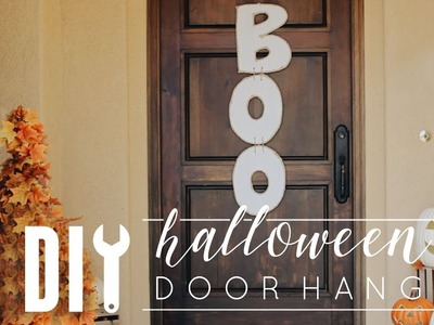 DIY Halloween Decor | Cheap & Easy Door Hang!